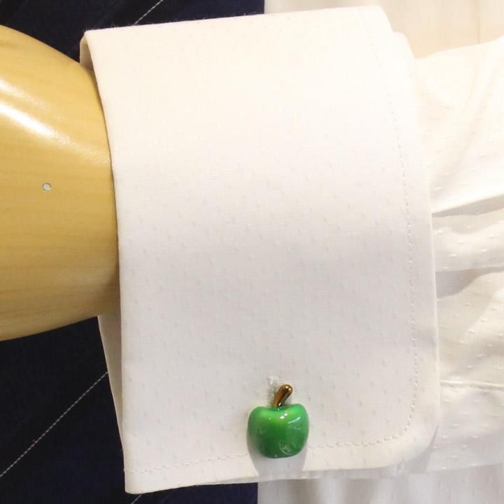 青りんご カフス カフリンクス カフスボタン