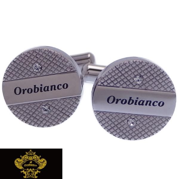 名入れ刻印サービス対象 Orobianco オロビアンコ タイピンセット カフスセット クリア スワロフスキー ORT209A ORC209A ブランド