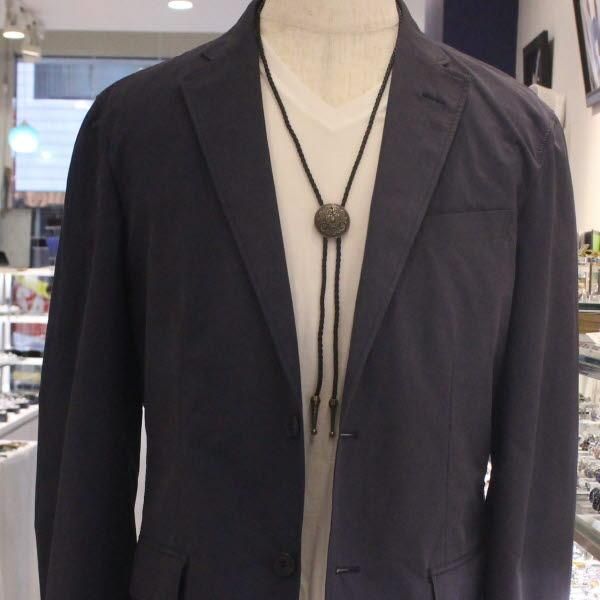 コンチョループタイ ゴールド フラワー ポーラータイ