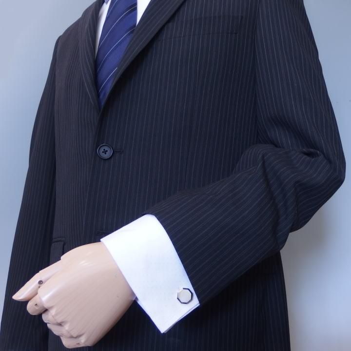 幸福を引き寄せる八角 アンティーク カフス サティーナカフス