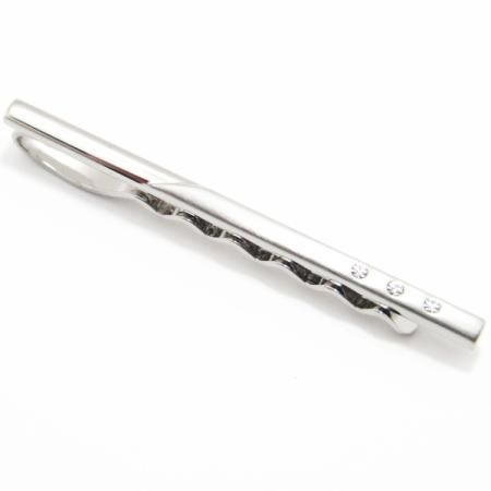 3粒クリスタルのスリムなタイピン(ネクタイピン)