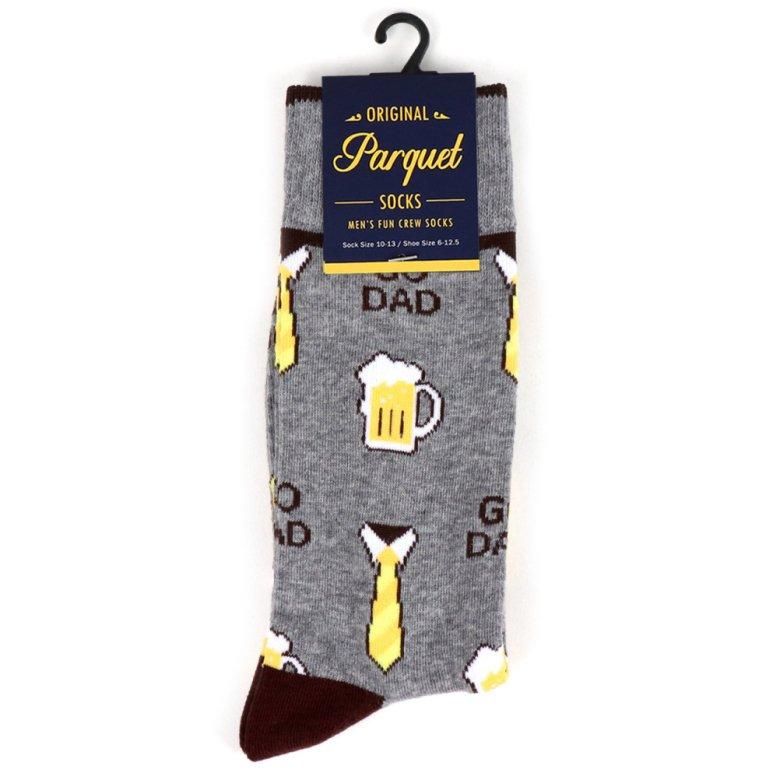 父の日 大好きなお父さんへ DAD ビール ネクタイ ユニーク 面白 おもしろ コミック 靴下 メンズ ソックス メンズソックス