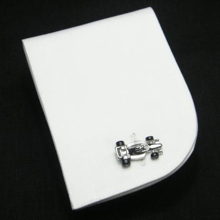 スピード極めるレーシングカーのカフス(カフリンクス/カフスボタン)