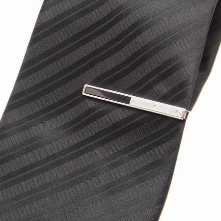紳士度急上昇?!オニキス×シルバーがリッチなカフスセット(タイピンセット)
