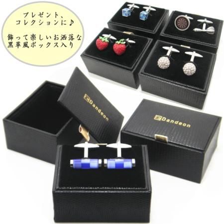 パカッと開くレターケースのカフス(カフリンクス/カフスボタン)