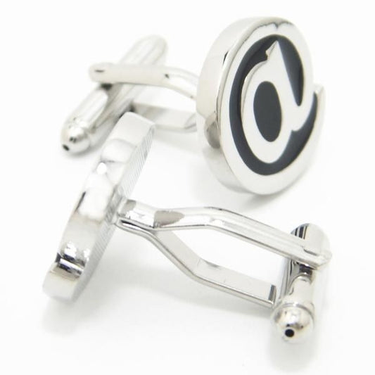 @ブラック・アットマーク@のカフス(カフリンクス/カフスボタン)