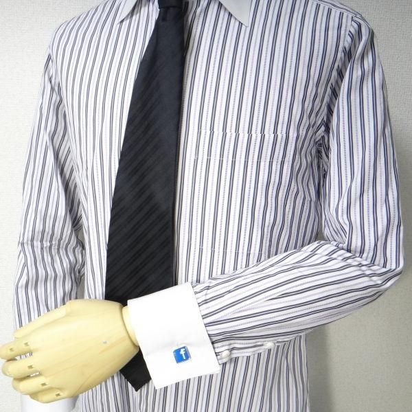 Twitterアイコンfollow meのカフス(カフリンクス/カフスボタン)