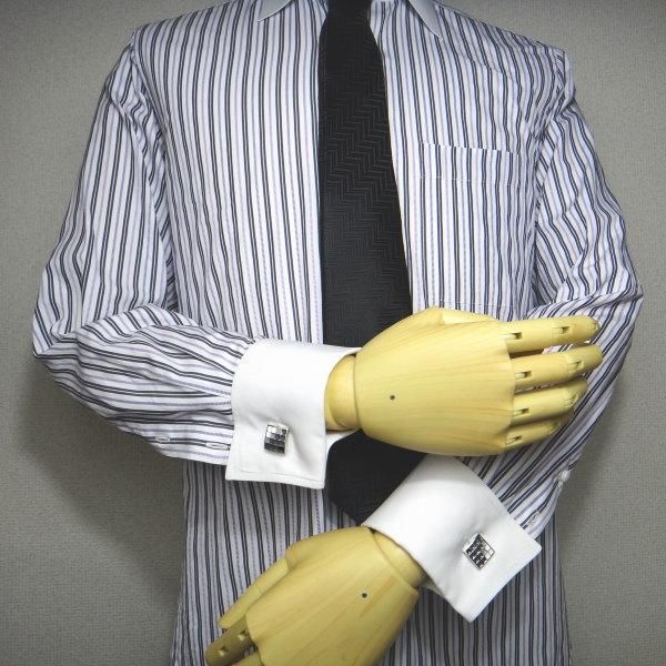 Velaモノトーン・グラデーションチェックのカフス(カフリンクス/カフスボタン)