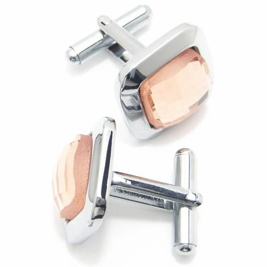 Antaliaきらめきスクゥエア・オレンジのカフス(カフリンクス/カフスボタン)