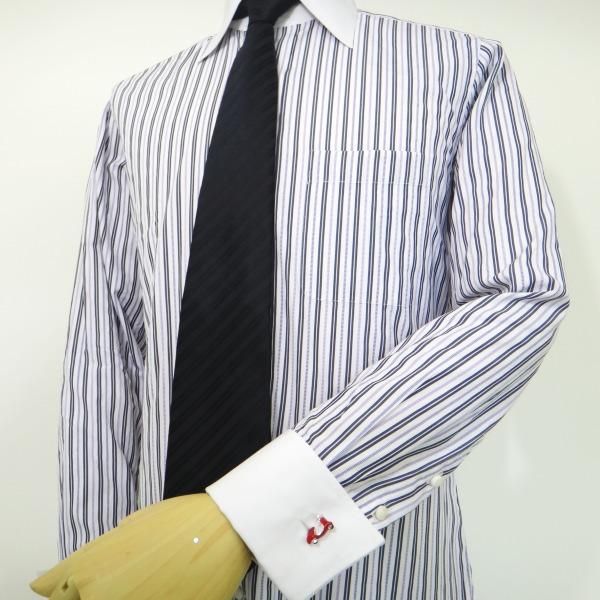 レトロな赤いスクーターのカフス(カフリンクス/カフスボタン)