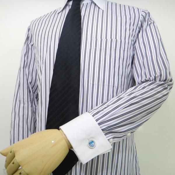 何を計測中かはあなたにおまかせ!ブルーメーターカフス(カフリンクス/カフスボタン)