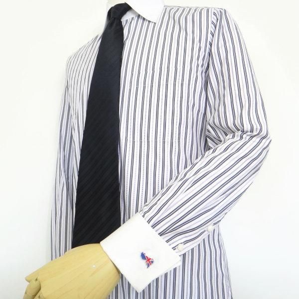 グレートブリテン島シルエットのイギリス国旗カフス(カフリンクス/カフスボタン)