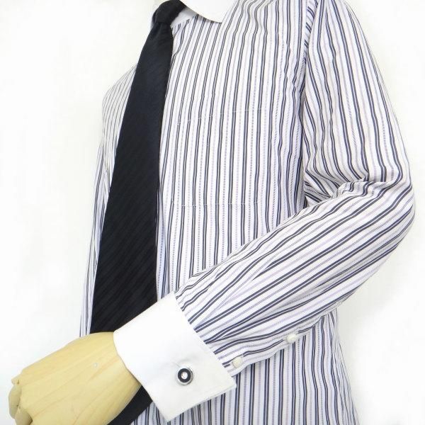 かっちりブラックとダイヤカットストーンのカフス(カフリンクス/カフスボタン)