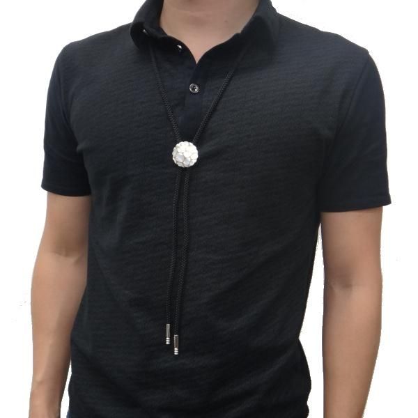 【受注生産品】Filo・白蝶貝のループタイ(ポーラー・タイ)