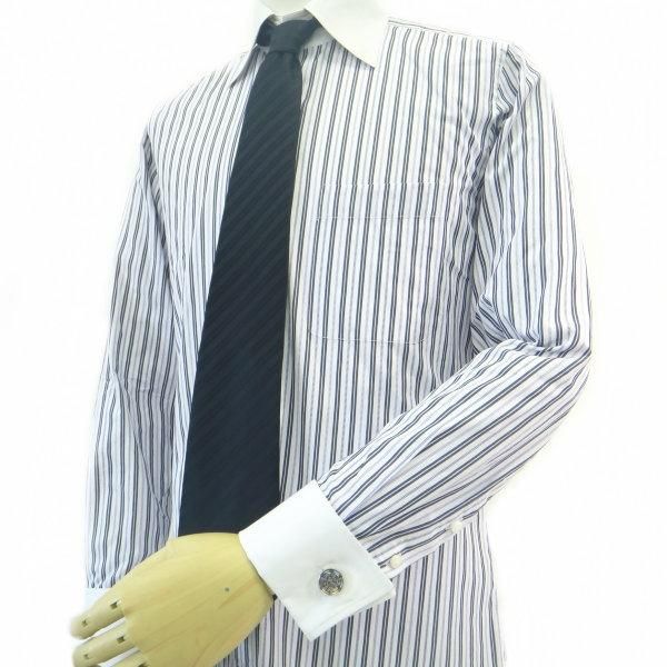 ブルー×ゴールド雲模様のカフス(カフリンクス/カフスボタン)