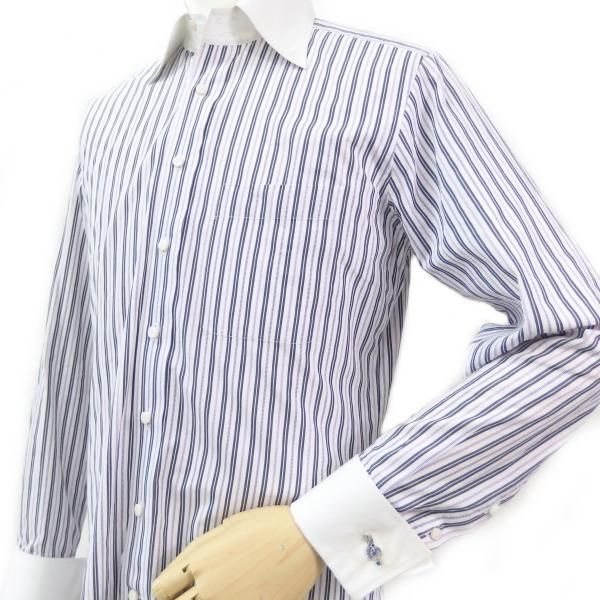 ブルーグラデーションストーンのト音記号カフス(カフリンクス/カフスボタン)