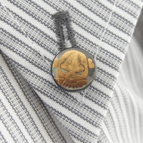 skull(スカル)・黒蝶貝のボタンダウンピアス
