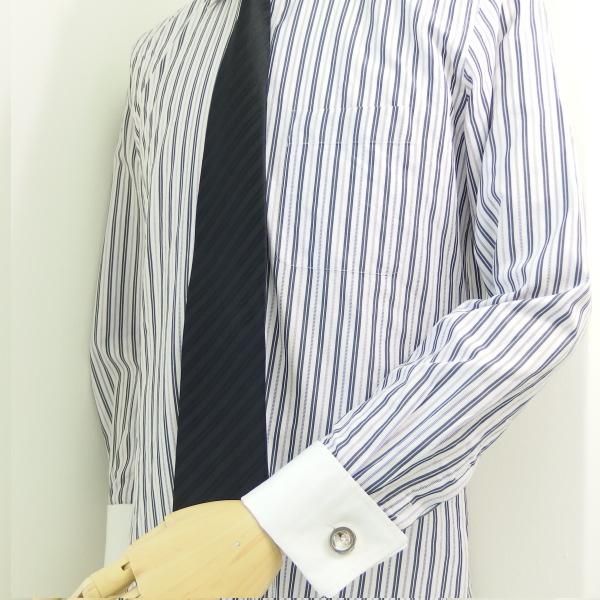 Cruxラウンドシルバー×クリアストーンのカフス(カフリンクス/カフスボタン)