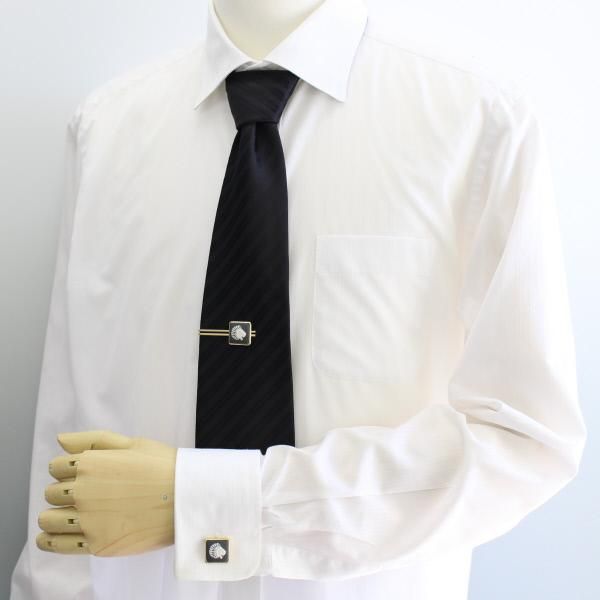 取寄品【陶華・TOHCA】ゴールド・スクウェア・ライオンカメオ・グレーのタイピン(ネクタイピン)