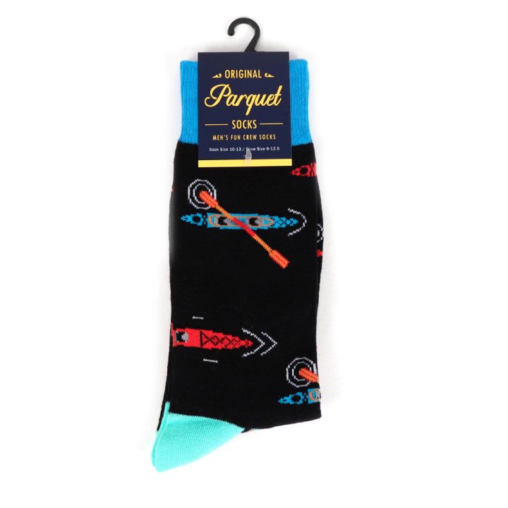 カヤック カヌー ボート 船 ユニーク 面白 おもしろ コミック 靴下 メンズ ソックス メンズソックス