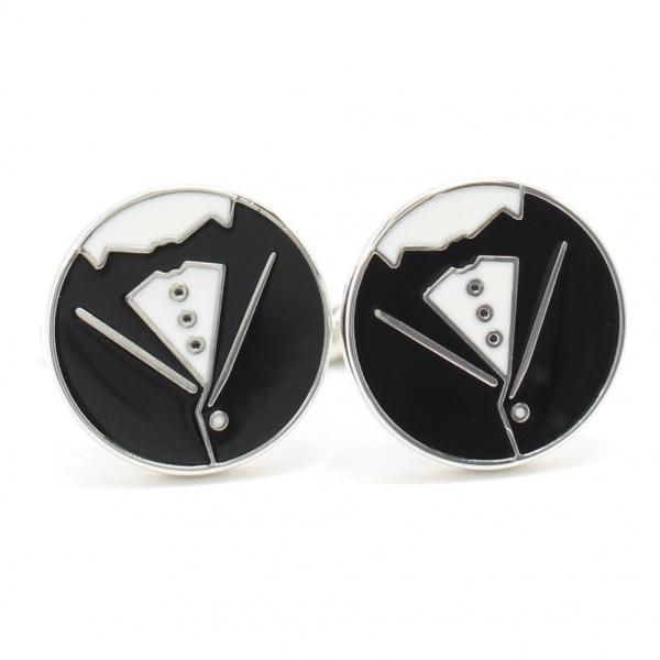 タキシード・結婚式・フォーマルスタイル・イラストのカフス(カフリンクス/カフスボタン)