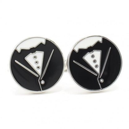 タキシード・結婚式・フォーマルスタイル・イラストのカフス(カフリンクス/カフスボタン)