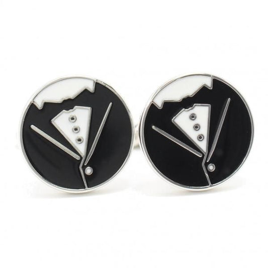 タキシード・結婚式・フォーマルスタイル・イラストのカフス(カフリンクス/カフスボタン)