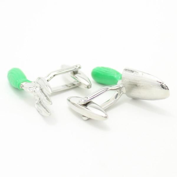 ガーデニング好きさんに・シャベル&スコップのユニークカフス(カフリンクス/カフスボタン)