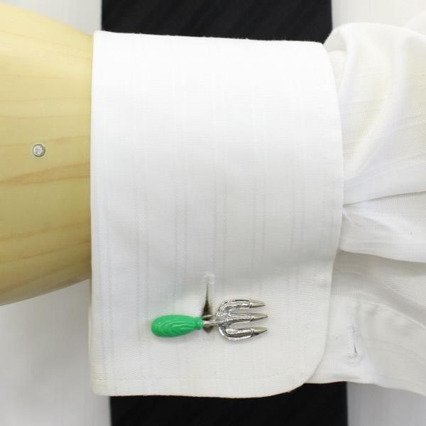 ガーデニング好きさんに・シャベル&スコップのユニークカフス(カフリンクス/カフスボタン)