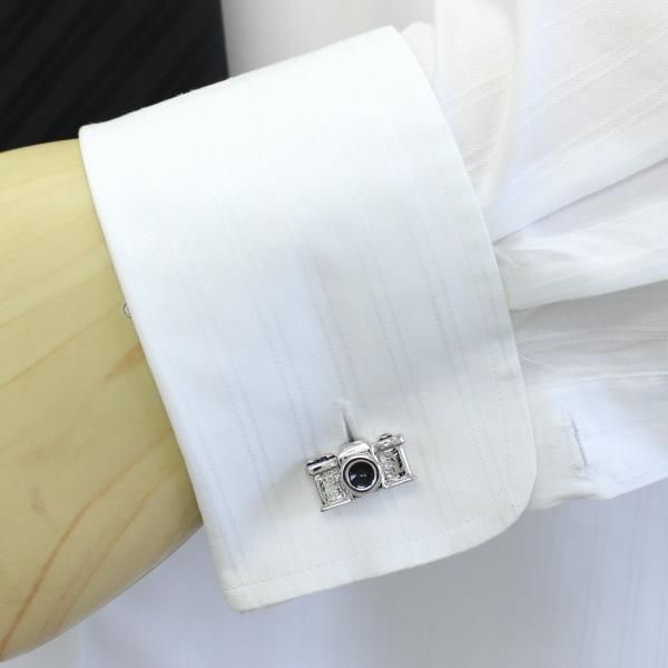 あなたも凄腕カメラマン・リアルなカメラのカフス(カフリンクス/カフスボタン)