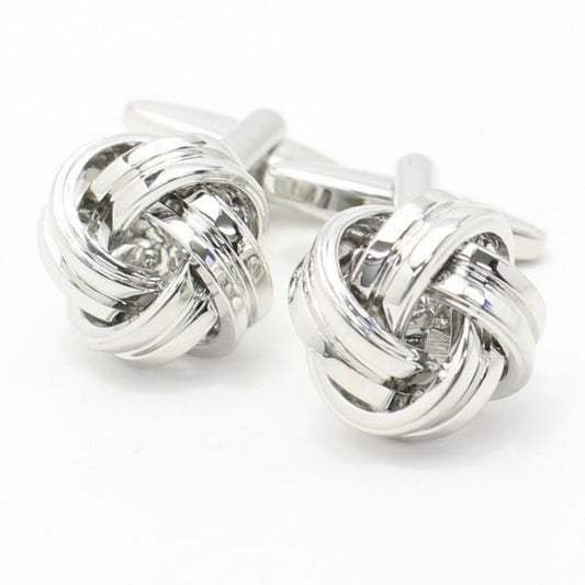 マルチに大活躍のシンプル結び目カフス(カフリンクス/カフスボタン)