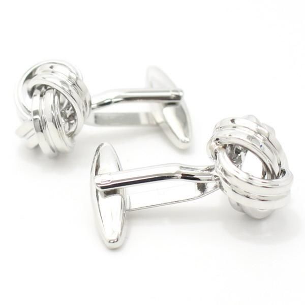 マルチに大活躍のシンプル結び目カフス(カフリンクス/カフスボタン)