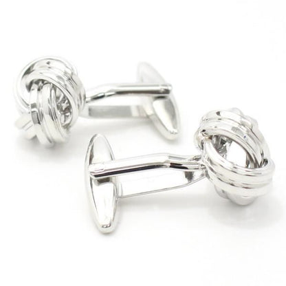 マルチに大活躍のシンプル結び目カフス(カフリンクス/カフスボタン)