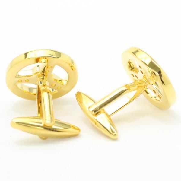 全2色・ドライブ気分を味わえるゴールドハンドルのカフス(カフリンクス/カフスボタン)