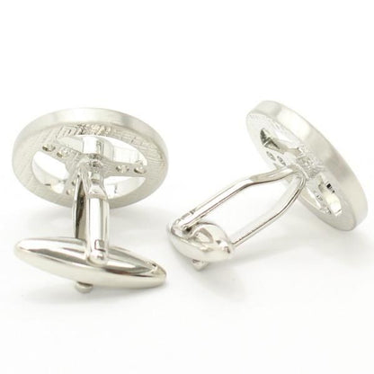 全2色・ドライブ気分を味わえるシルバーハンドルのカフス(カフリンクス/カフスボタン)