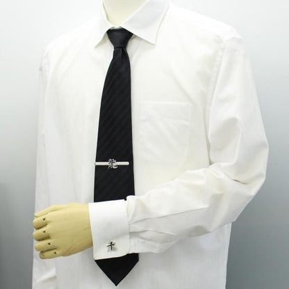 インパクト大なドラゴン・龍の文字カフス・タイピンセット