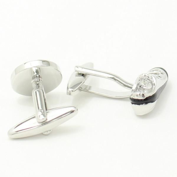 スパイクとボールのサッカーカフス・タイピンセット