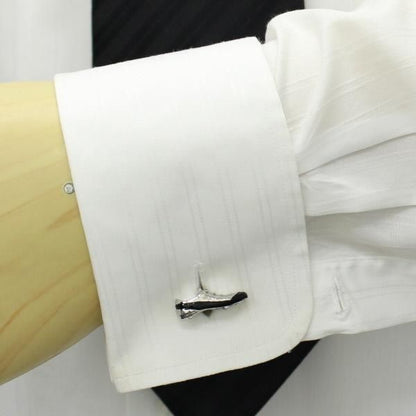 スパイクとボールのサッカーカフス・タイピンセット