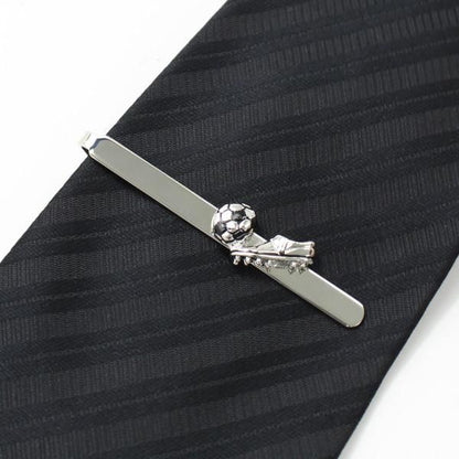 スパイクとボールのサッカーカフス・タイピンセット