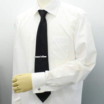 スパイクとボールのサッカーカフス・タイピンセット