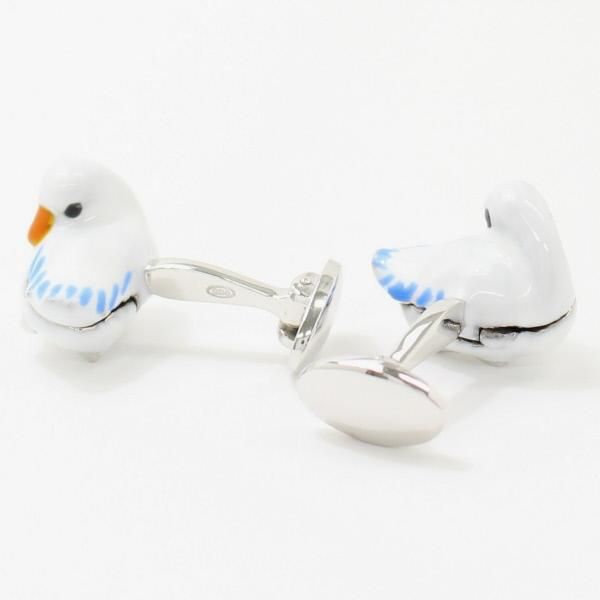 【JanLeslie】黄金の卵を秘めたアヒルのカフス(カフリンクス/カフスボタン)