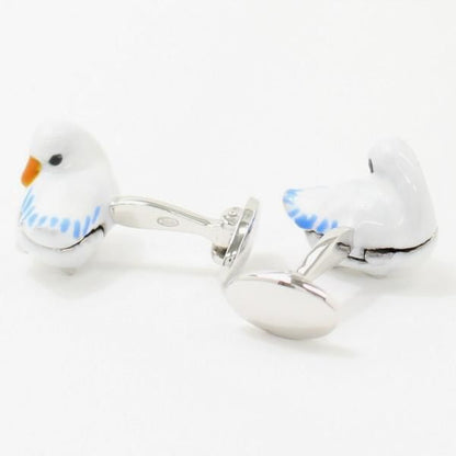 【JanLeslie】黄金の卵を秘めたアヒルのカフス(カフリンクス/カフスボタン)