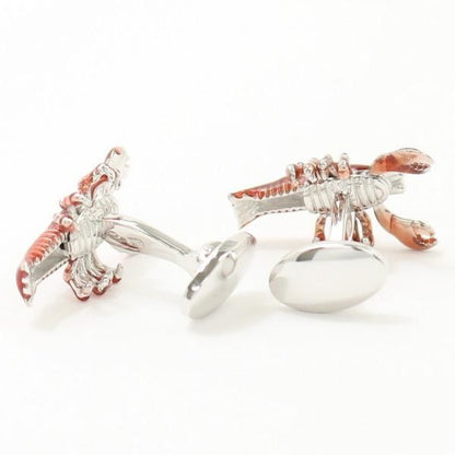 【JanLeslie】手足が動くレッド・ロブスターのカフス(カフリンクス/カフスボタン)