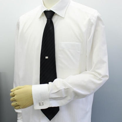 全2色・キラッと輝く一粒ストーンのタイタック(ピンブローチ)