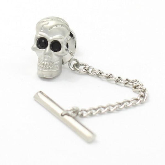 ブラックストーンeyesスカル・ドクロのタイタック(ピンブローチ)