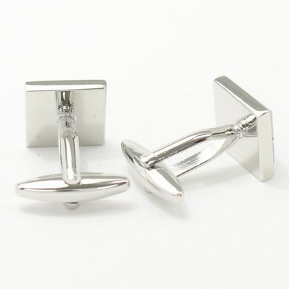 ブルー×ピンク・ダイヤ柄のカフス(カフリンクス/カフスボタン)