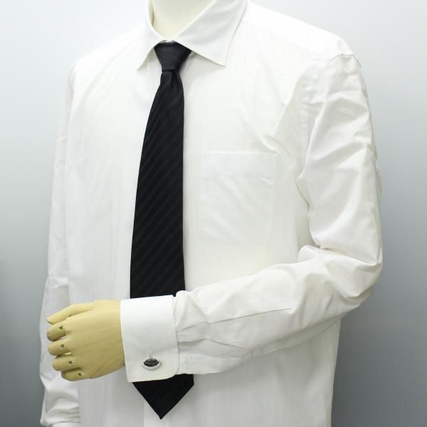 ゴージャスなダイヤ型ブラック・クリアストーンのカフス(カフリンクス/カフスボタン)