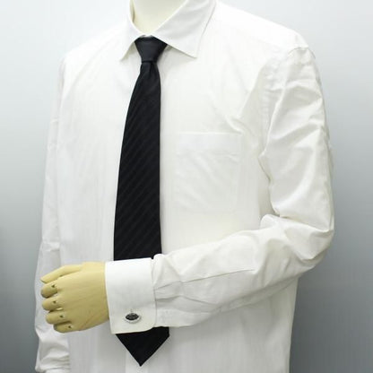 ゴージャスなダイヤ型ブラック・クリアストーンのカフス(カフリンクス/カフスボタン)