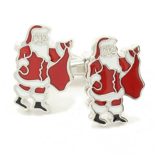 ほっほっほ!サンタクロースのカフス(カフリンクス/カフスボタン)