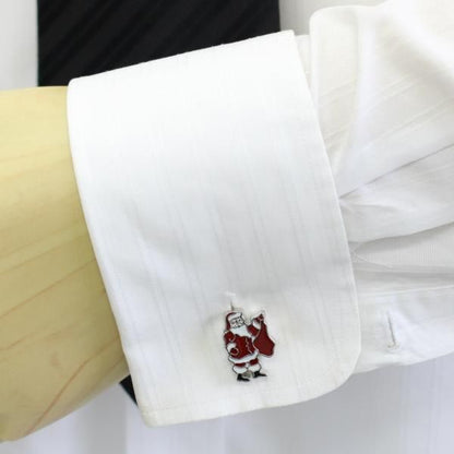 ほっほっほ!サンタクロースのカフス(カフリンクス/カフスボタン)